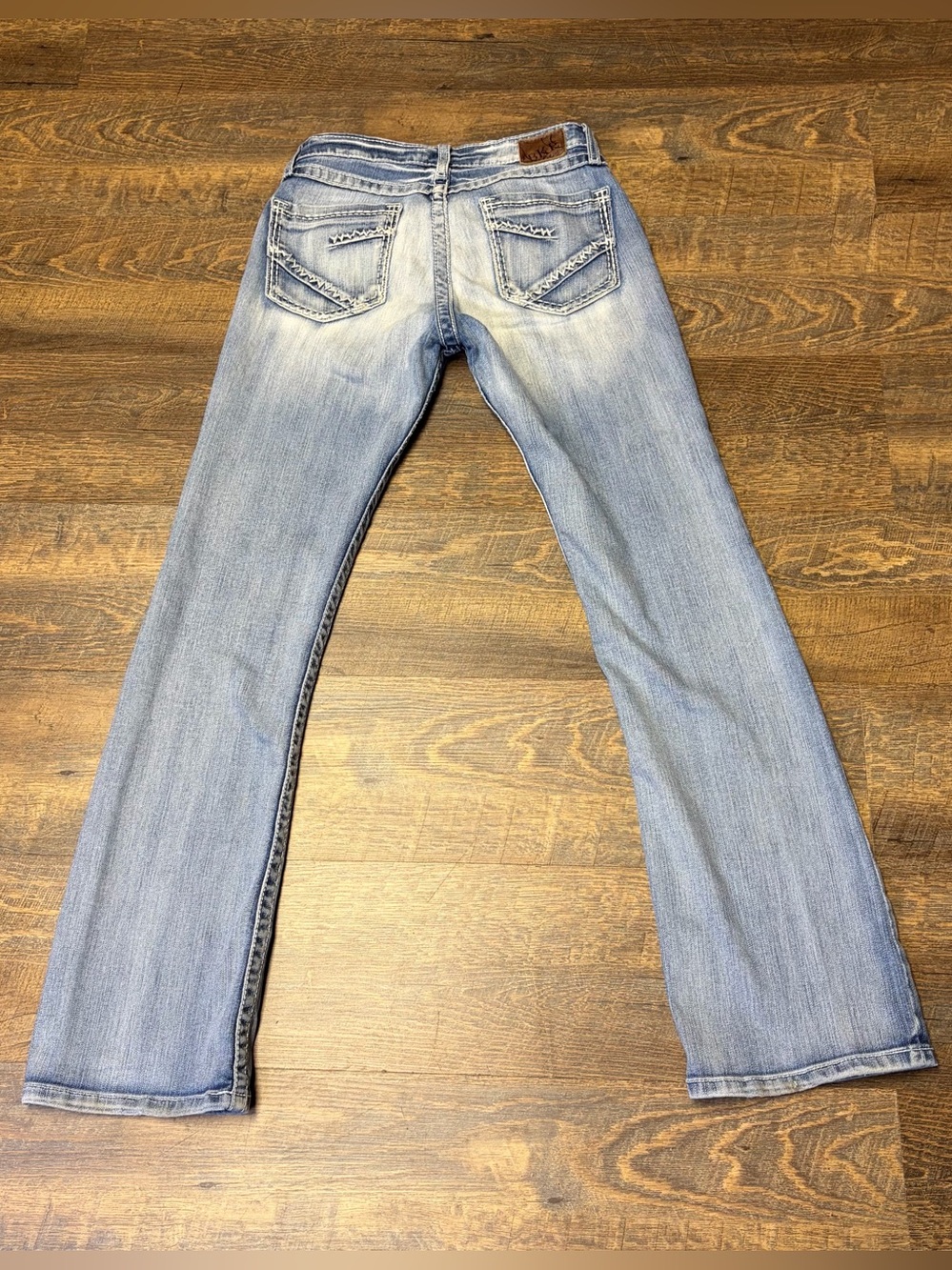 Vintage BKE Buckle Kate Bootcut Jeans 27x31.5 Stretch Low Rise Thick Stitch